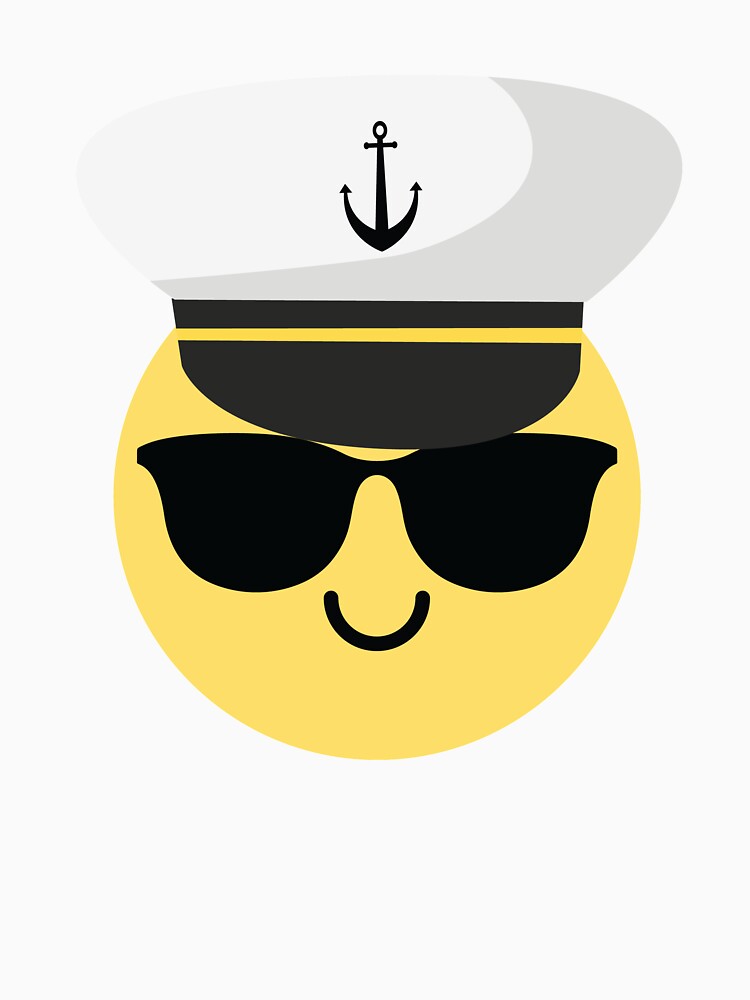 "Captain Sailor Emoji " Unisex TShirt by HippoEmo Redbubble