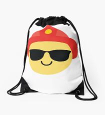 Fireman Emoji Drawstring Bag