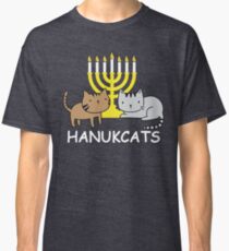 Happy Hanukkah - Hanukcats! Funny Cat lover Hannukah gifts Classic T-Shirt
