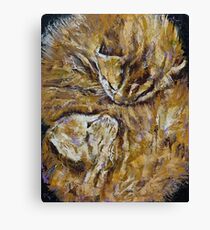 Sleeping Kittens Canvas Print
