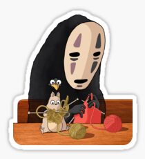 Spirited Away - Boh and No Face Knitting Sticker