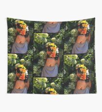 Art Nouveau - Lady Flower Wall Tapestry