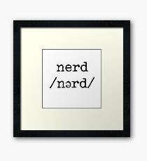 Nerd Framed Print