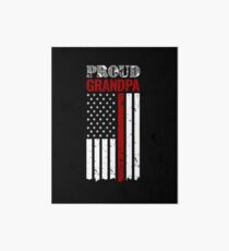 Proud Grandpa Thin Red Line Firefighter Shirt Art Board