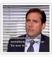 The Office Quote- Michaels Flaws Sticker