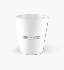 Serienmörder-Dokumentationen Tasse (groß)