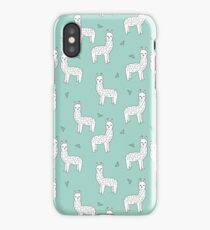 Alpaca - Mint by Andrea Lauren iPhone Case
