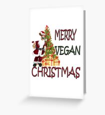 MERRY VEGAN CHRISTMAS Greeting Card