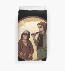 stranger - hugging the living, & draglines raise Duvet Cover