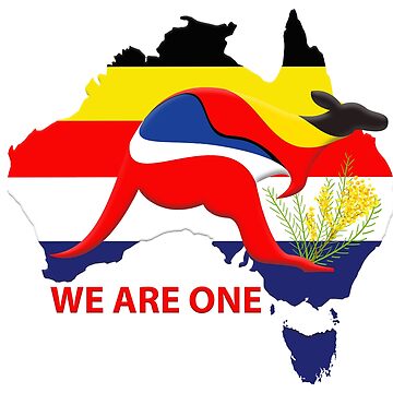 Artwork thumbnail, We Are One Australia by rainsdesigns