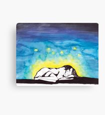 Sleep with Fireflies Canvas Print
