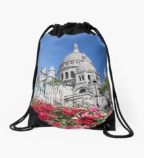 Sacré-Cœur in bloom Drawstring Bag