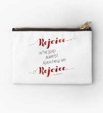 Rejoice In the Lord Always! Zipper Pouch
