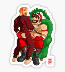 ADAM LIKES BUM FLAPS AT XMAS Sticker