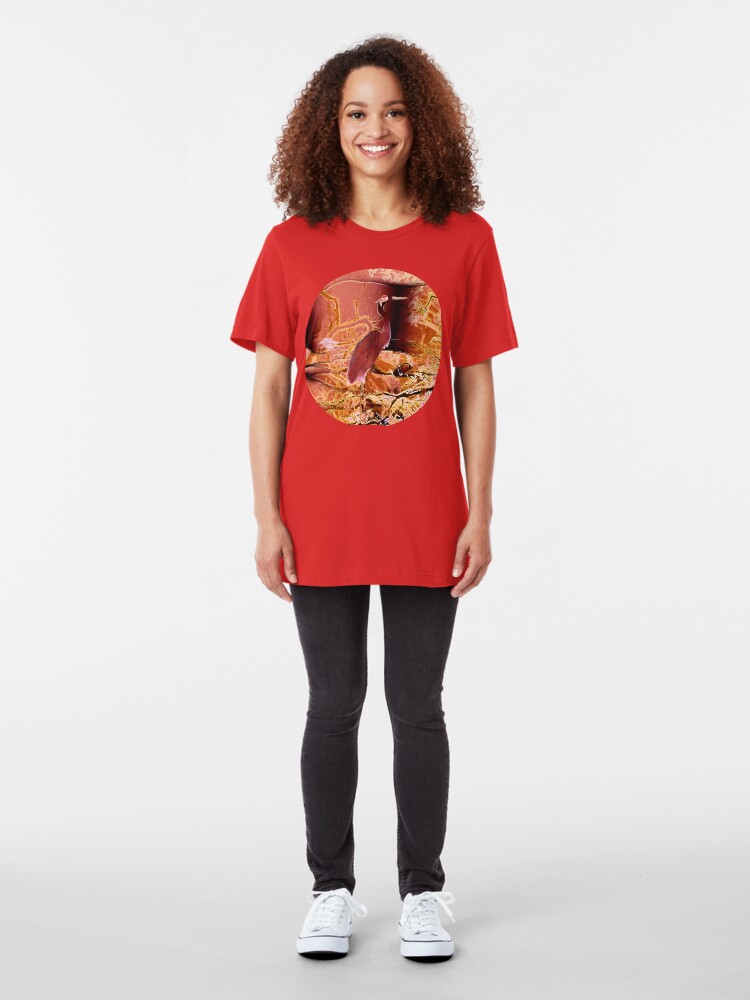 Alternate view of Migratory Cranes Slim Fit T-Shirt
