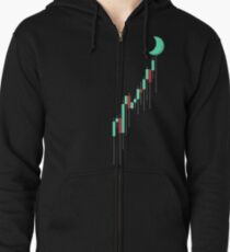 Sudadera con capucha y cremallera A la Luna