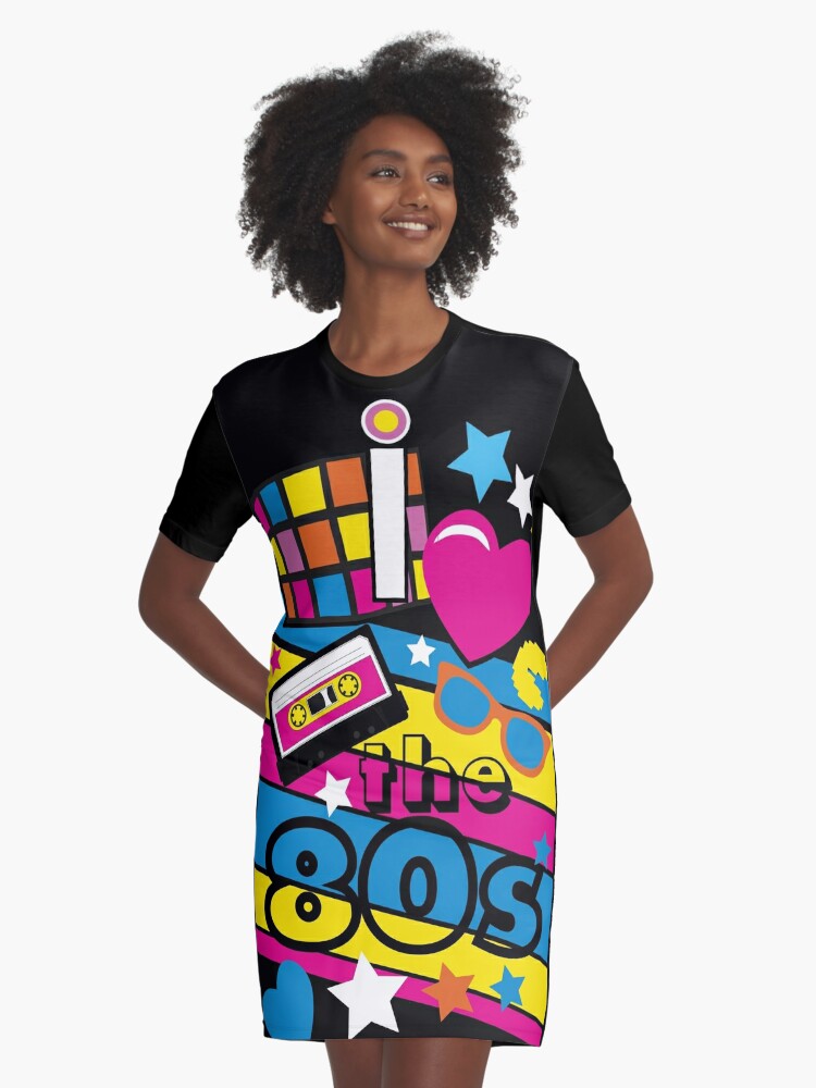 Pop 80s! Neon Gifts\u0027 T-Shirt love teemaniac by Dress  Cool Graphic \u0026 Shirt \u0027I Culture the