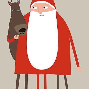 Vorschaubild zum Design Santa and his reindeer / Weihnachtsmann mit Rentier von FrFr