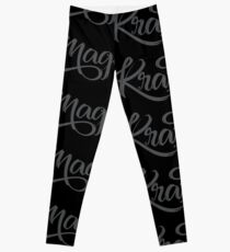 Krav Maga Black Script Leggings