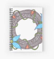 Stargate With Flowers Spiral Notebook