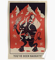 Póster Krampusnacht 2017- Rojo y negro