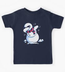 Dabbing Snowman Christmas Dab Kids Tee