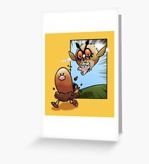 Run, Diglett, Run! Greeting Card