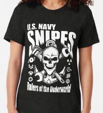 United States Navy Pit Snipes Design Vintage T-Shirt
