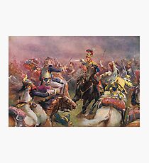 Charge of The Heavy Brigade Waterloo 1815 Photographic Print