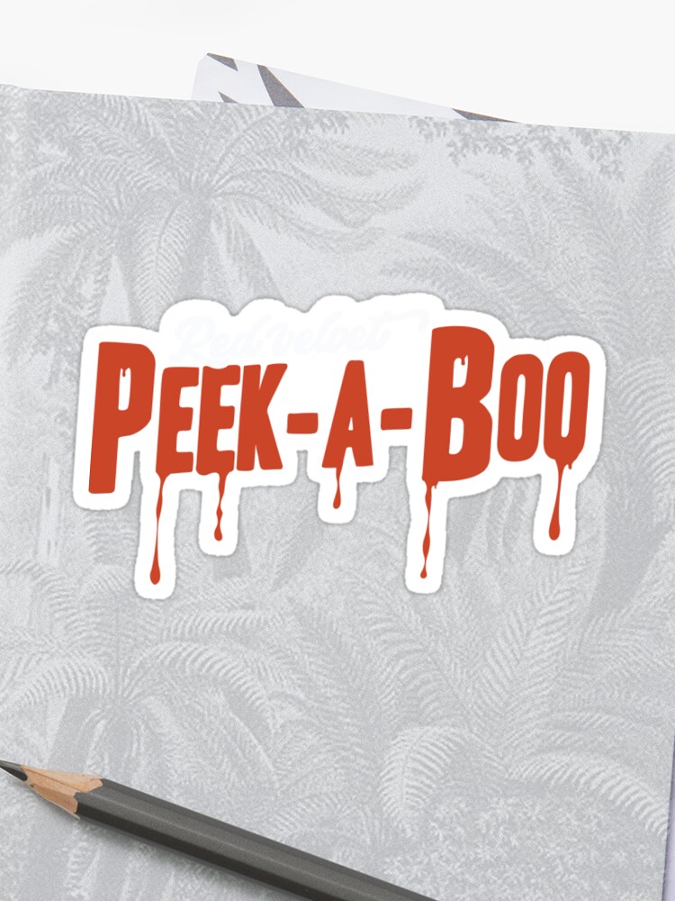 Red Velvet Peek A Boo Blood Red Logo Sticker