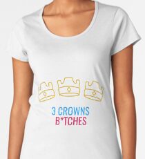 Clash Royal 3 Crowns Women's Premium T-Shirt