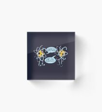Electrons - Geek, nerd shirt - Peter Parker Shirt, Spiderman Homecoming shirt Acrylic Block