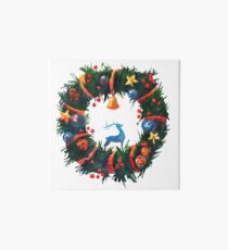 Christmas Wreath with a Deer Art Board