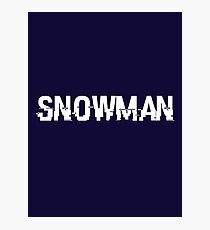 Snowman Winter Wonderland Photographic Print