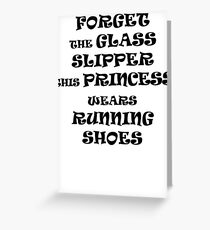 This Princess Wears Running Shoes Greeting Card