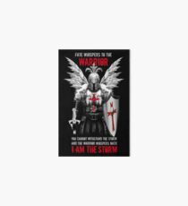 Knight's Templar Warrior Art Board
