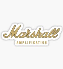 Marshall Amp Gold Sticker