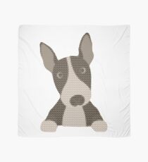 English Bull Terrier Ugly Christmas Sweater Design Scarf