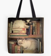 Library Cats Tote Bag