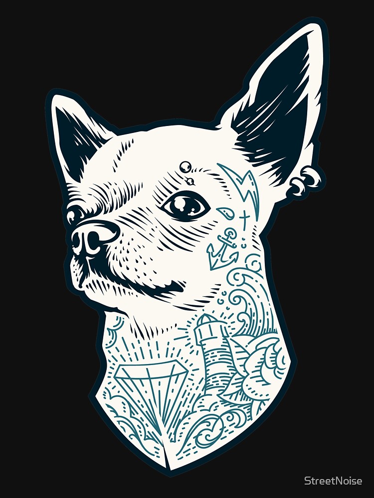 &quot;Tätowiert brutaler Hund&quot; TShirt von StreetNoise Redbubble