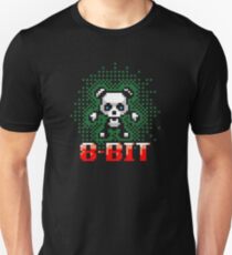 Retro Panda Pixel Art Unisex T-Shirt