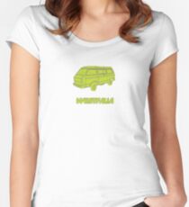 Westfalia Outlined Women's Fitted Scoop T-Shirt