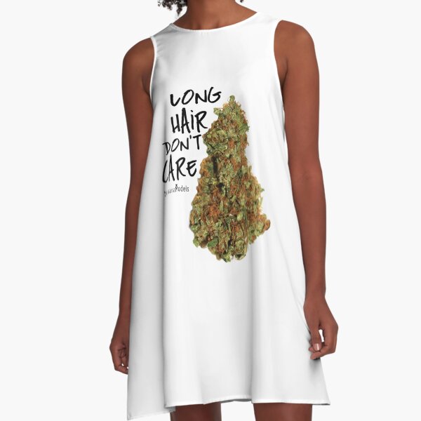 Long Hair Don't Care A-Line Dress