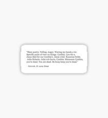 Slam Poetry Sticker