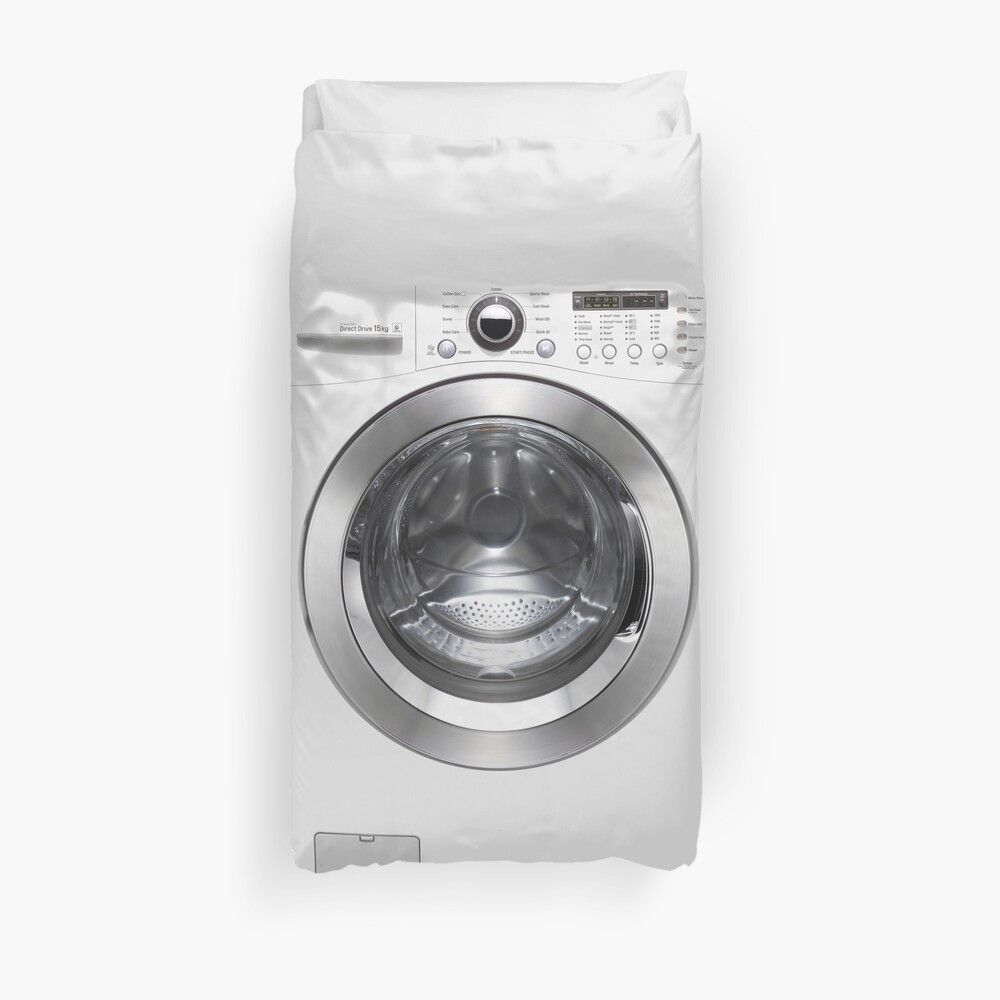 House Trained Husband Groom Washing Machine Duvet Cover By