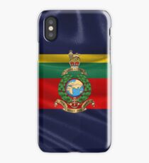 Royal Marines - RM Badge over Royal Marine Flag iPhone Case