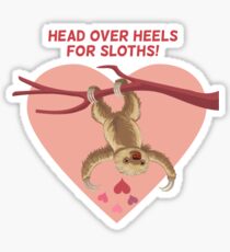 Love Sloths - Head Over Heels Sticker
