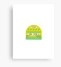 Energy Efficiency Rating - Excellent Canvas Print