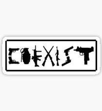 Coexist Guns Sticker