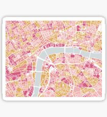 Colorful London map Sticker